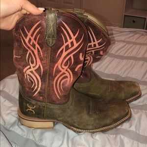 Hooey Square Toe Twisted X Distressed Boots